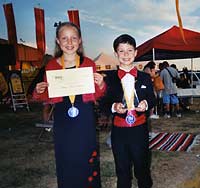 Daniel and Theresa winning at the fair